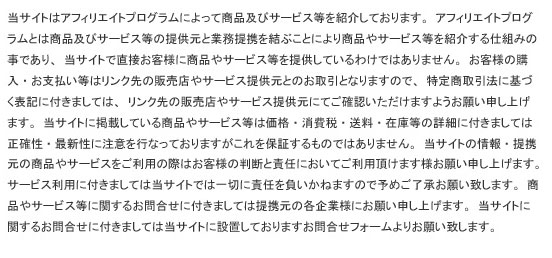 免責事項